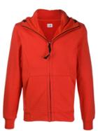 Cp Company Goggles Zip-up Hoodie - Red