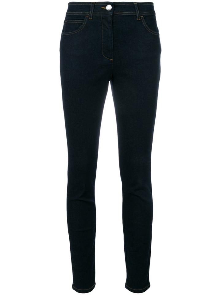 Versus Embroidered Skinny Jeans - Blue