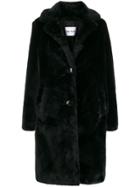Stand Studio Boxy Fit Button Up Coat - Black