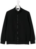 Fendi Kids Logo Bomber Jacket - Black
