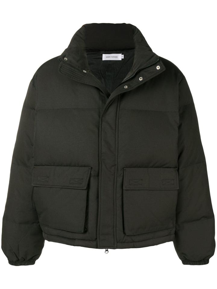 Used Future Fitted Puffer Jacket - Black