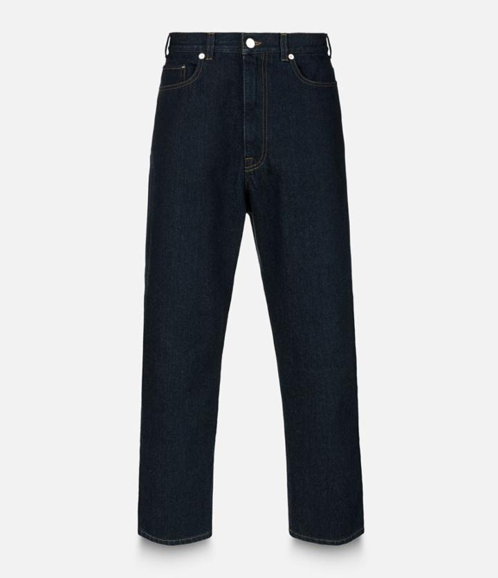 Christopher Kane Wide Leg Jeans, Men's, Size: 32, Blue, Cotton
