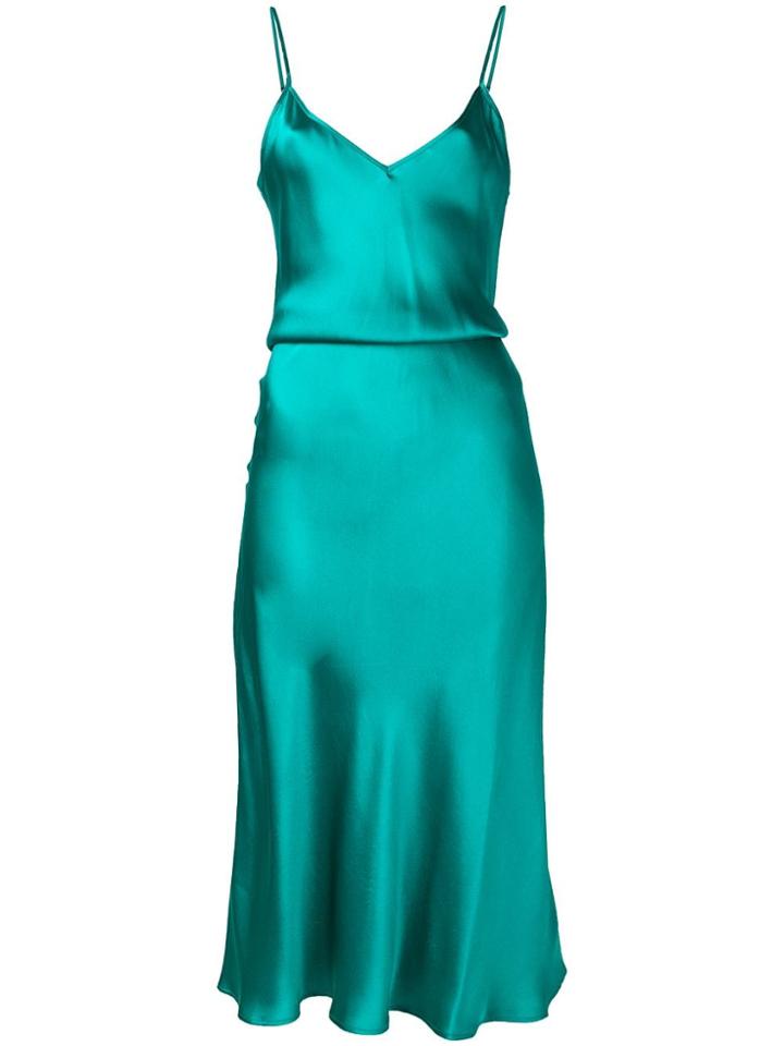 Mes Demoiselles Flared Slip Midi Dress - Blue