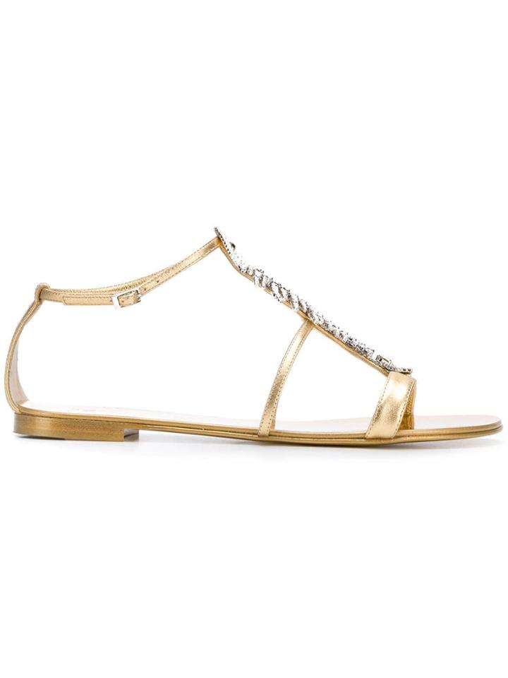 Giuseppe Zanotti Design Lisca Fish Sandals - Gold