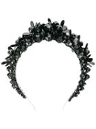 Simone Rocha Floral Bead Headband - Black