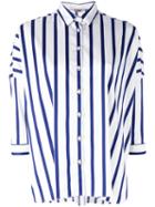 Fay - Lightweight Striped Shirt - Women - Cotton/polyamide/spandex/elastane - S, Women's, White, Cotton/polyamide/spandex/elastane