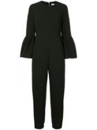Tibi Bell Sleeve Jumpsuit - Black