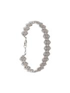 Colette 18kt White Gold Filigree Diamond Bracelet - Silver