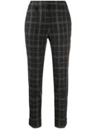 Lorena Antoniazzi High Waisted Checked Trousers - Grey