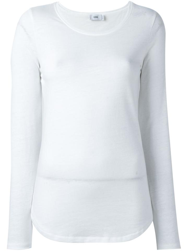 Closed Longsleeved T-shirt, Women's, Size: Medium, White, Cotton/polyester