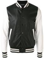 Daniele Alessandrini - Varsity Jacket - Men - Cotton/polyester/polyurethane - 48, Black, Cotton/polyester/polyurethane