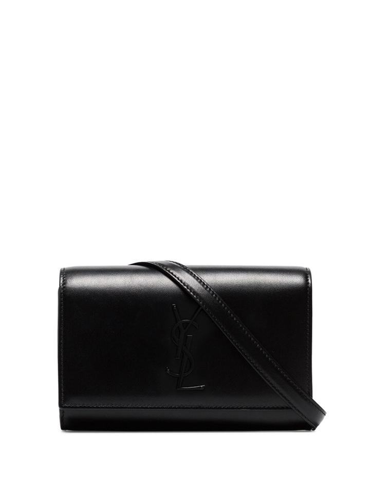 Saint Laurent Black Leather Belt Bag