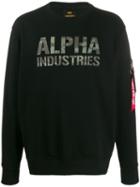 Alpha Industries Logo Sweatshirt - Black