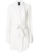 Ann Demeulemeester Belted Robe-style Coat - White