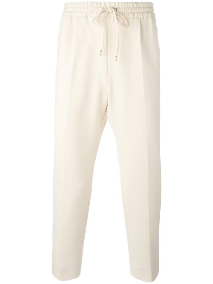Gucci Jogging Inspired Trousers, Men's, Size: 46, White, Cotton/spandex/elastane