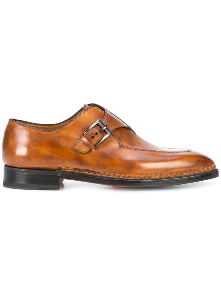 Bontoni Brillatina Monk Shoes - Brown
