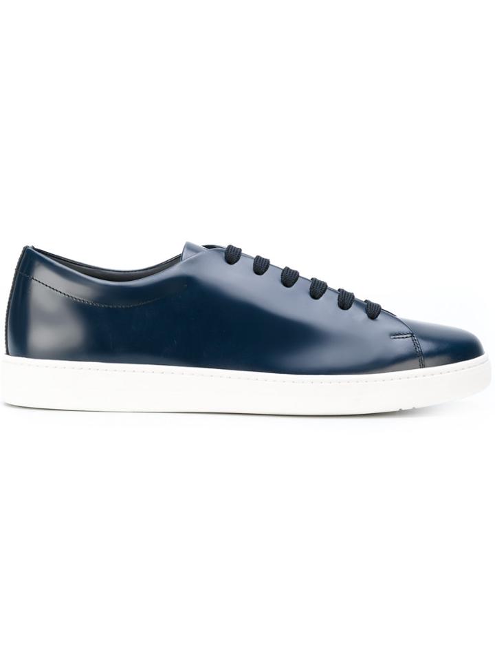 Prada Sheen Low Top Sneakers - Blue