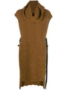 Uma Wang Roll Neck Jumper - Brown
