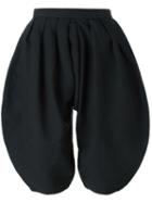 Comme Des Garçons Comme Des Garçons Pleated Shorts, Women's, Size: Medium, Black, Polyester