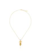 Anissa Kermiche Metallic Pauline Pearl Body Pendant 18k Gold Necklace