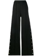 Versace Jeans Wide Raised Seam Trousers - Black