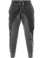 Greg Lauren Dropped Crotch Jeans - Grey