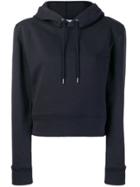 A Plan Application Structured Shoulder Hoodie - Blue