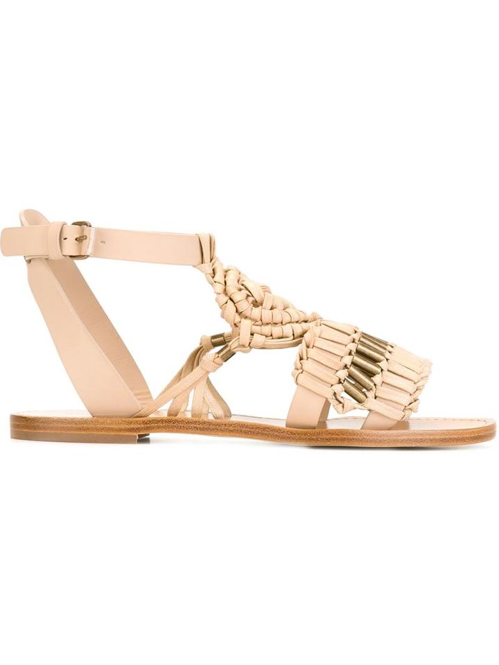 Alberta Ferretti Braided Sandals