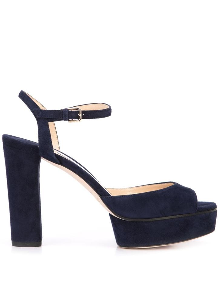 Jimmy Choo Peachy 105mm Sandals - Blue