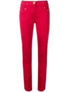 Cavalli Class Mid Rise Skinny Jeans - Red