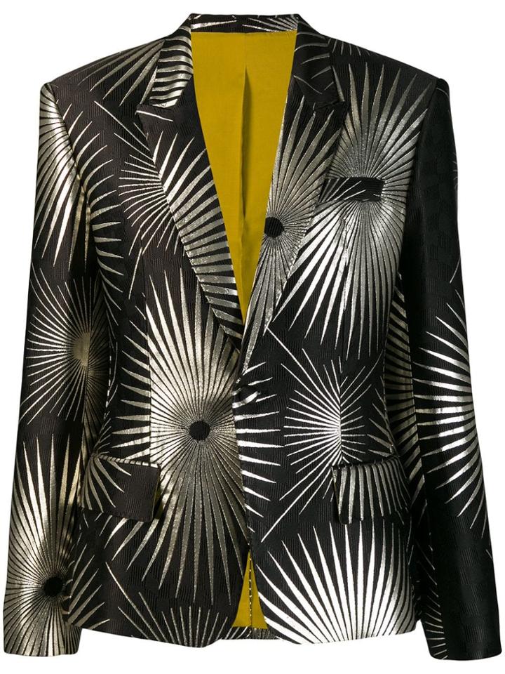 Haider Ackermann Printed Structured Blazer - Black