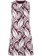 Giambattista Valli Abstract Jacquard Pattern Dress, Women's, Size: 46, Pink/purple, Polyester/silk/cotton/viscose
