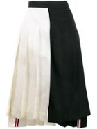 Thom Browne Two-panel Pleated Mini Skirt - Black
