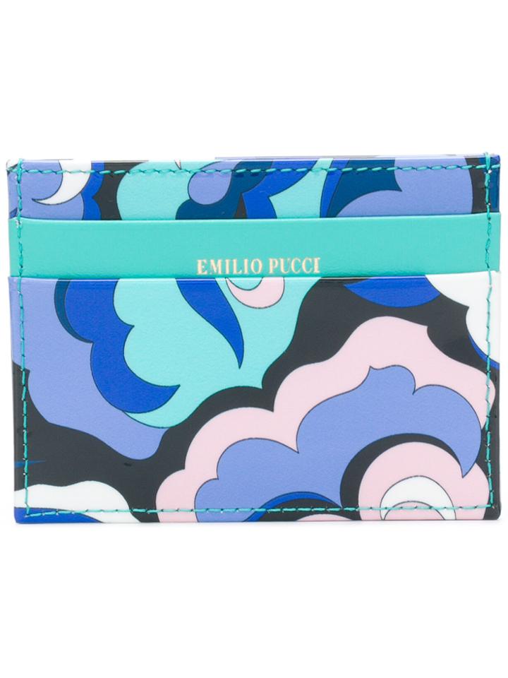Emilio Pucci Abstract Print Card Holder - Multicolour