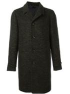 Hevo Mid-length Single-breasted Coat, Men's, Size: 52, Green, Polyamide/polyester/viscose/virgin Wool