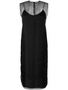 Demoo Parkchoonmoo Sheer Layered Midi Dress - Black