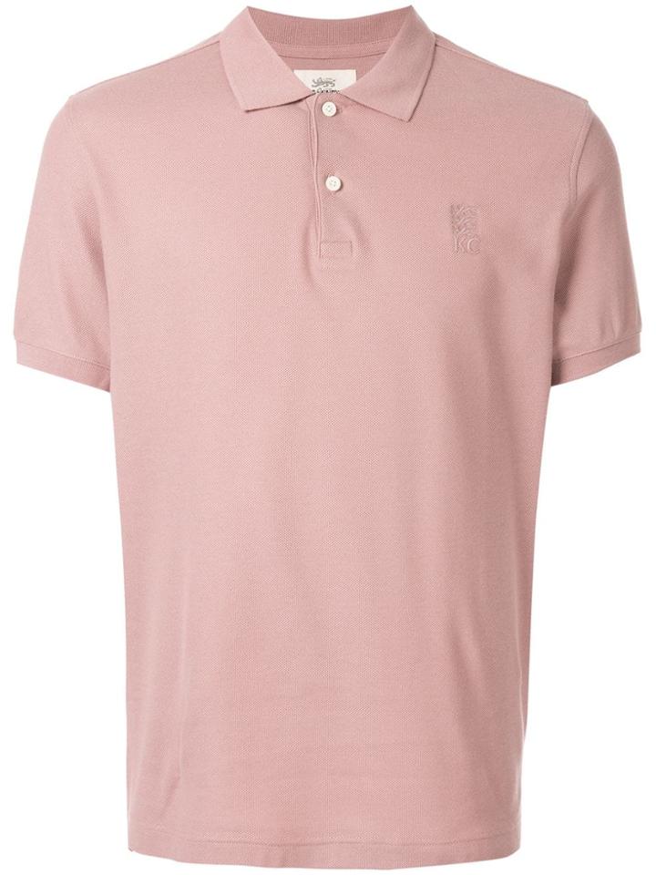 Kent & Curwen Embroidered Logo Polo Shirt - Pink