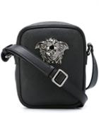 Versace Small 'palazzo Medusa' Shoulder Bag, Men's, Black, Calf Leather