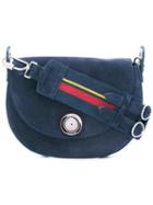 Sonia By Sonia Rykiel - Saddle Shoulder Bag - Women - Suede - One Size, Blue, Suede