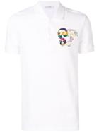 Versace Collection Embroidered Logo Polo Shirt - White