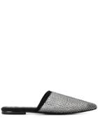 Ermanno Scervino Crystal Embellished Mules - Silver