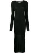 Philosophy Di Lorenzo Serafini Ribbed Knit Sweater Dress - Black