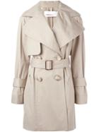 See By Chloé Short Trench Coat, Women's, Size: 40, Nude/neutrals, Cotton