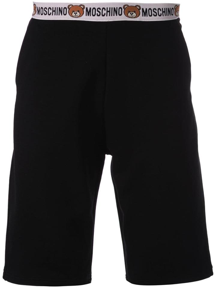 Moschino Teddy Bear Trimmed Shorts - Black