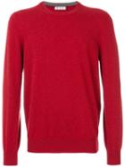 Brunello Cucinelli - Plain Sweatshirt - Men - Cashmere - 54, Red, Cashmere