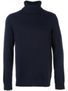 Vince Turtleneck Sweater, Men's, Size: Large, Blue, Wool/cashmere