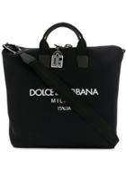 Dolce & Gabbana Printed Logo Tote Bag - Black