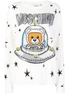 Moschino Teddy Logo Sweater - White