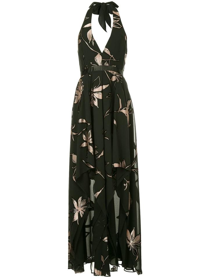 Halston Heritage Halterneck Long Dress - Black