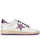 Golden Goose Ball Star Distressed Sneakers - White